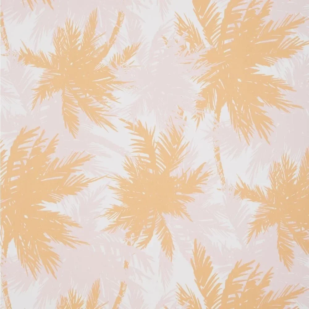 🆕 Anthropologie Palm Shuffle Peel & Stick Wallpaper Pink Orange